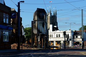 London riots furniture shop will not be rebuilt