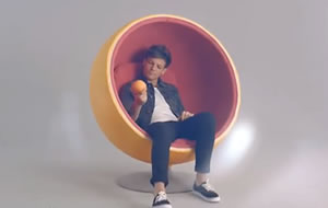 Orange Ball Chair in One Direction's Our Moment Advert