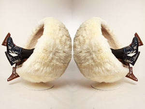 uggs with fur ball